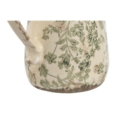 Jug Home ESPRIT White Brown Green Stoneware