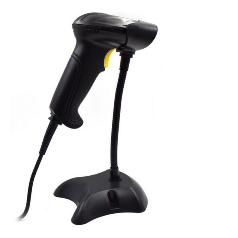 Barcode Reader with Support Ewent EW3410 LED USB Black