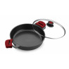 Casserole with glass lid BRA A410532 5 L