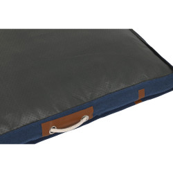 Pet bed DKD Home Decor 88 x 68 x 10 cm Navy Blue Light grey 2 Units