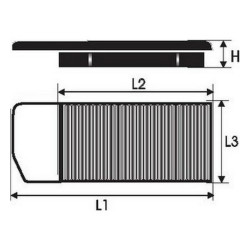 Air filter Green Filters P965017