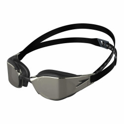 Adult Swimming Goggles Speedo Fastskin Hyper Elite Mirror Black Adults