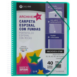 Organiser Folder Carchivo Archivex-Star 40 Covers A4 8 Pieces