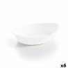 Serving Platter Luminarc Smart Cuisine Oval White Glass 25 x 15 cm (6 Units)