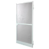 Mosquito net Doors Fibreglass Aluminium White (220 x 100 cm)