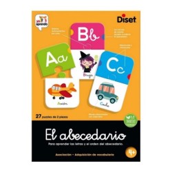 Educational Game Diset El Abecedario 54 Pieces