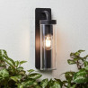 Wall Light Brilliant Aosta Black Metal Plastic 25 W E27