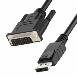 DisplayPort to DVI Cable Unitek Y-5118BA Black 1,8 m