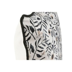 Cushion Home ESPRIT White Black Printed 45 x 15 x 45 cm