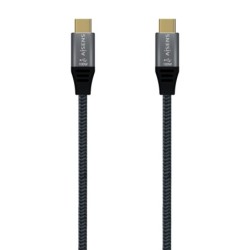 USB-C Cable Aisens A107-0634 2 m Grey (1 Unit)