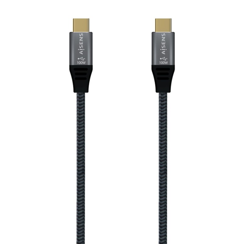 USB-C Cable Aisens A107-0634 2 m Grey (1 Unit)