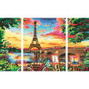 Paint by Numbers Set Ravensburger 20134 80 x 50 cm 4 Pieces 1 Piece 4 Units