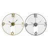 Wall Clock DKD Home Decor Black Golden Metal Modern 45 x 3 x 45 cm (2 Units)