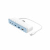 USB Hub Hyper HD34A6 White Multicolour