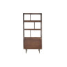 Shelves DKD Home Decor Black Golden Metal Dark brown Mango wood 4 Shelves (90 x 35 x 200 cm)