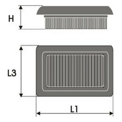 Air filter Green Filters P960147