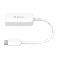 USB C to RJ45 Network Adapter D-Link DUB-E250 2500 Mbps White