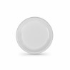 Set of reusable plates Algon White Plastic 25 x 25 x 2 cm (6 Units)