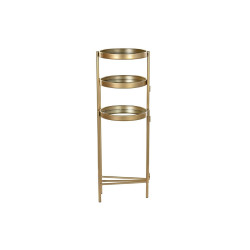 Shelves DKD Home Decor Golden Metal Mirror 49,5 x 49,5 x 80 cm