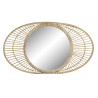 Wall mirror DKD Home Decor Multicolour Natural Rattan Mirror Bali 82 x 3,5 x 48 cm