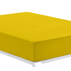 Fitted sheet Alexandra House Living Mustard 90 x 190/200 cm