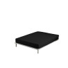 Fitted sheet Alexandra House Living Black 90 x 190/200 cm