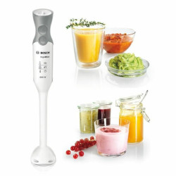 Hand-held Blender BOSCH MSM66020 White Black/Silver 600 W