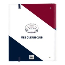 Ring binder F.C. Barcelona Corporativa A4 Blue Maroon (27 x 32 x 3.5 cm) (35 mm)