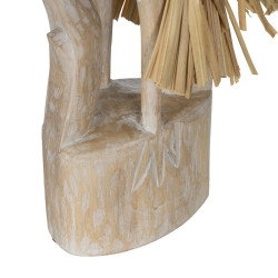 Decorative Figure White Natural Heron 20 x 10 x 62 cm