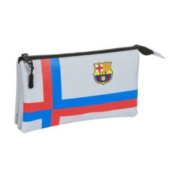 Triple Carry-all F.C. Barcelona Grey (22 x 12 x 3 cm)