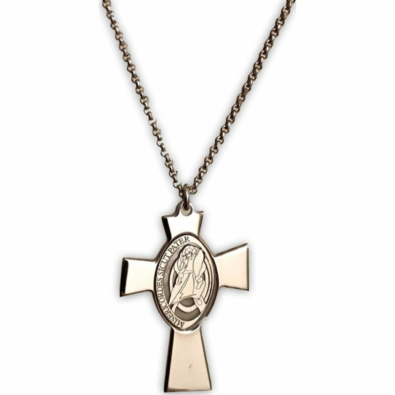 Unisex Necklace Amen CROCE GESU MADRE PERLA