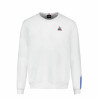 Unisex Sweatshirt without Hood Le coq sportif Tri Crew N°1 New Optical White