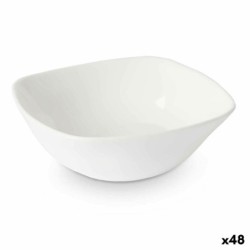 Bowl White 11 x 4 x 11 cm (48 Units) Squared