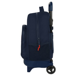 School Rucksack with Wheels Munich Flash 33 x 45 x 22 cm Navy Blue