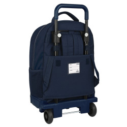 School Rucksack with Wheels Munich Flash 33 x 45 x 22 cm Navy Blue