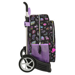 School Rucksack with Wheels Monster High Creep Black 33 x 42 x 14 cm