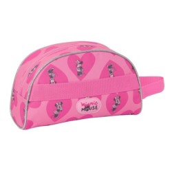 School Toilet Bag Minnie Mouse Loving Pink 26 x 16 x 9 cm