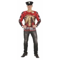 Costume for Adults Zombie Police Officer T-shirt