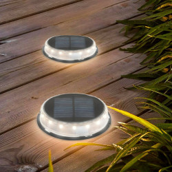 Set of solar garden lights Aktive 2 Pieces Plastic 12 x 13,5 x 12 cm (6 Units)