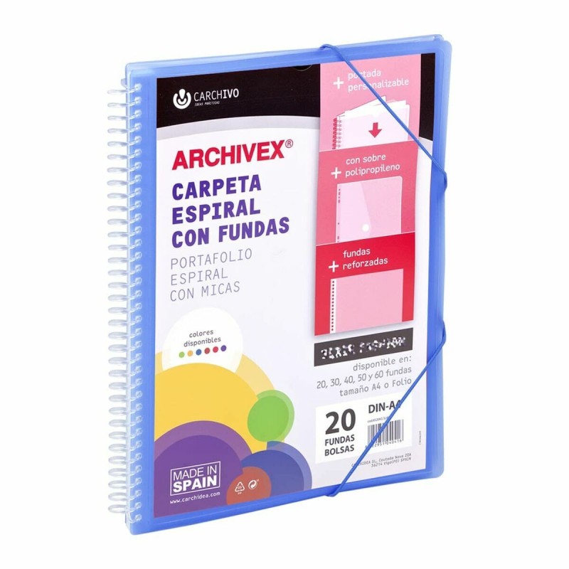 Organiser Folder Carchivo Archivex-Star Blue A4