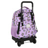 School Rucksack with Wheels Monster High Best boos Lilac 33 X 45 X 22 cm