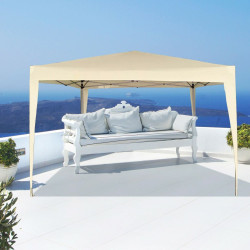 Gazebo Aktive 300 x 240 x 300 cm Steel Cream Plastic