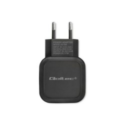 Wall Charger Qoltec 50186 Black 17 W