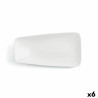 Flat plate Ariane Vital Rectangular Ceramic White (29 x 15,5 cm) (6 Units)