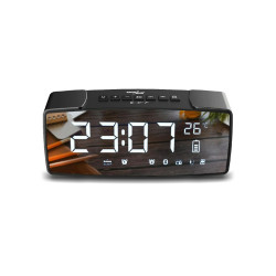 Alarm Clock Greenblue 62917 Black Grey Monochrome Black/Grey