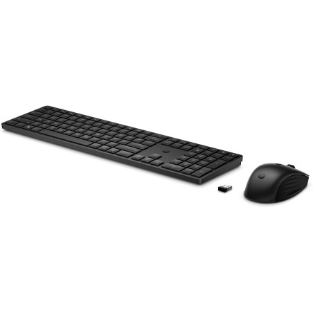 Keyboard and Wireless Mouse HP 4R009AA ABE Spanish Qwerty Black