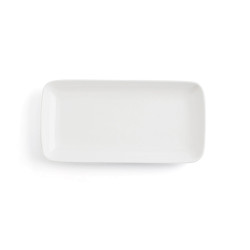 Serving Platter Ariane Vital Coupe Rectangular Ceramic White (28 x 14 cm) (6 Units)