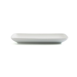 Serving Platter Ariane Vital Coupe Rectangular Ceramic White (28 x 14 cm) (6 Units)