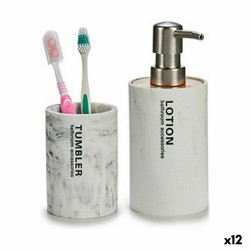 Soap Dispenser Resin Marble 350 ml (12 Units)