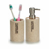 Soap Dispenser Beige Silver Resin 350 ml (12 Units)